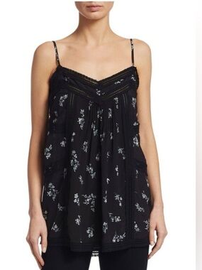 Zimmermann Silk Floral Print Blouse - Black and White Size M, 2